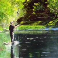 LE PECHEUR(Huile sur toile)