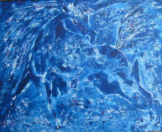 LE CHEVAL(Acrylique sur toile)