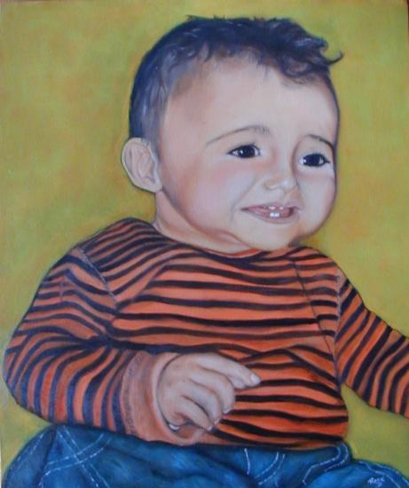LE NEVEU A  LYDIE( Huile sur toile)
