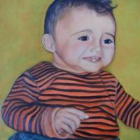 LE NEVEU A  LYDIE( Huile sur toile)
