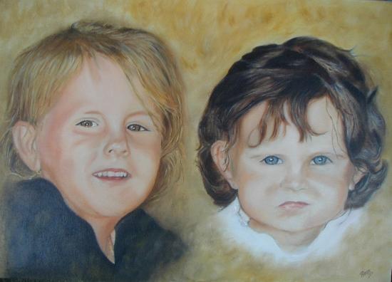 PETITE FILLE DE MR DUMAS(Huile sur toile)