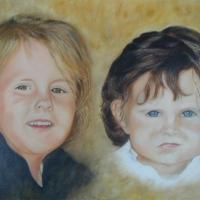 PETITE FILLE DE MR DUMAS(Huile sur toile)