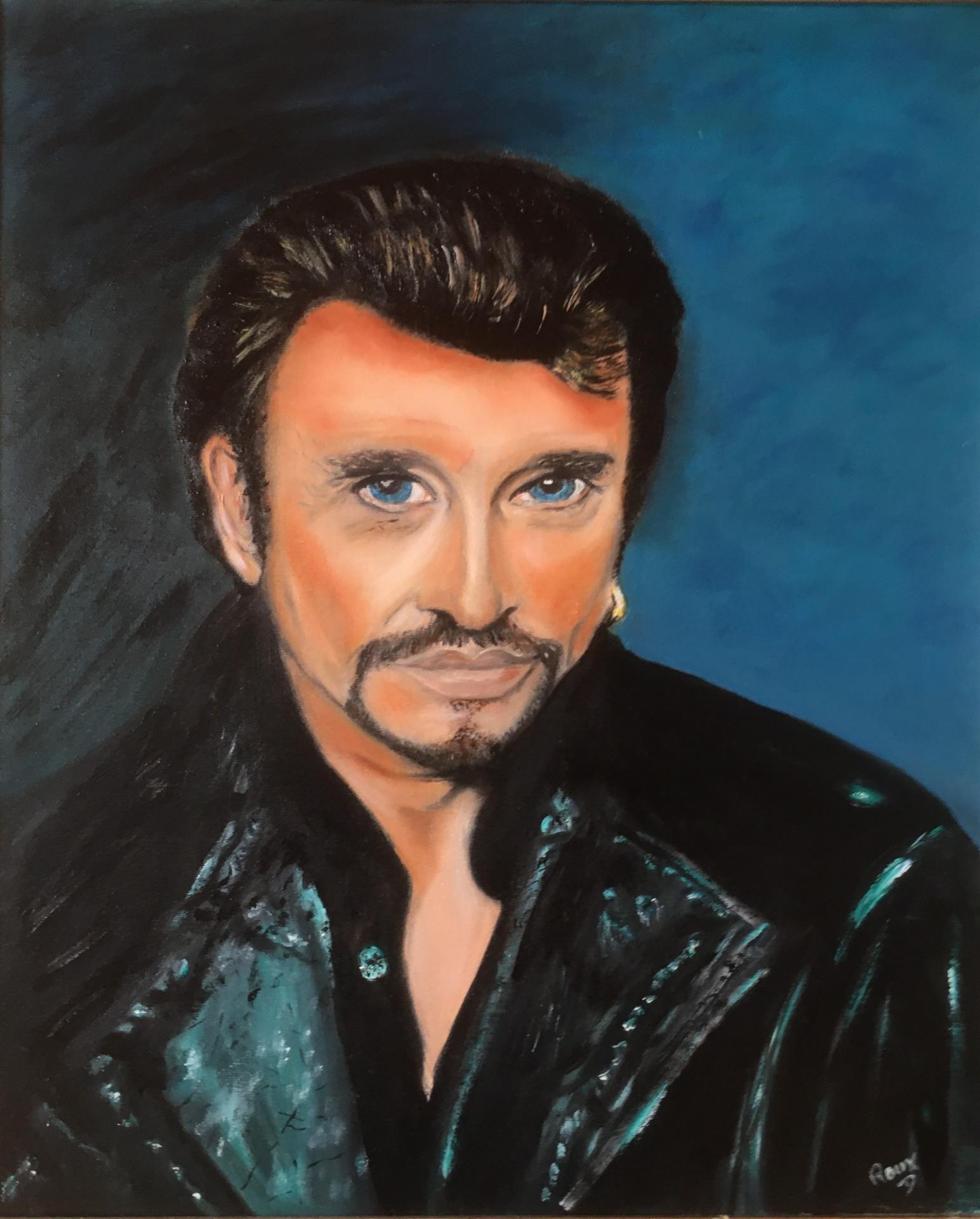 JOHNNY (huile sur toile)