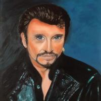 JOHNNY (huile sur toile)