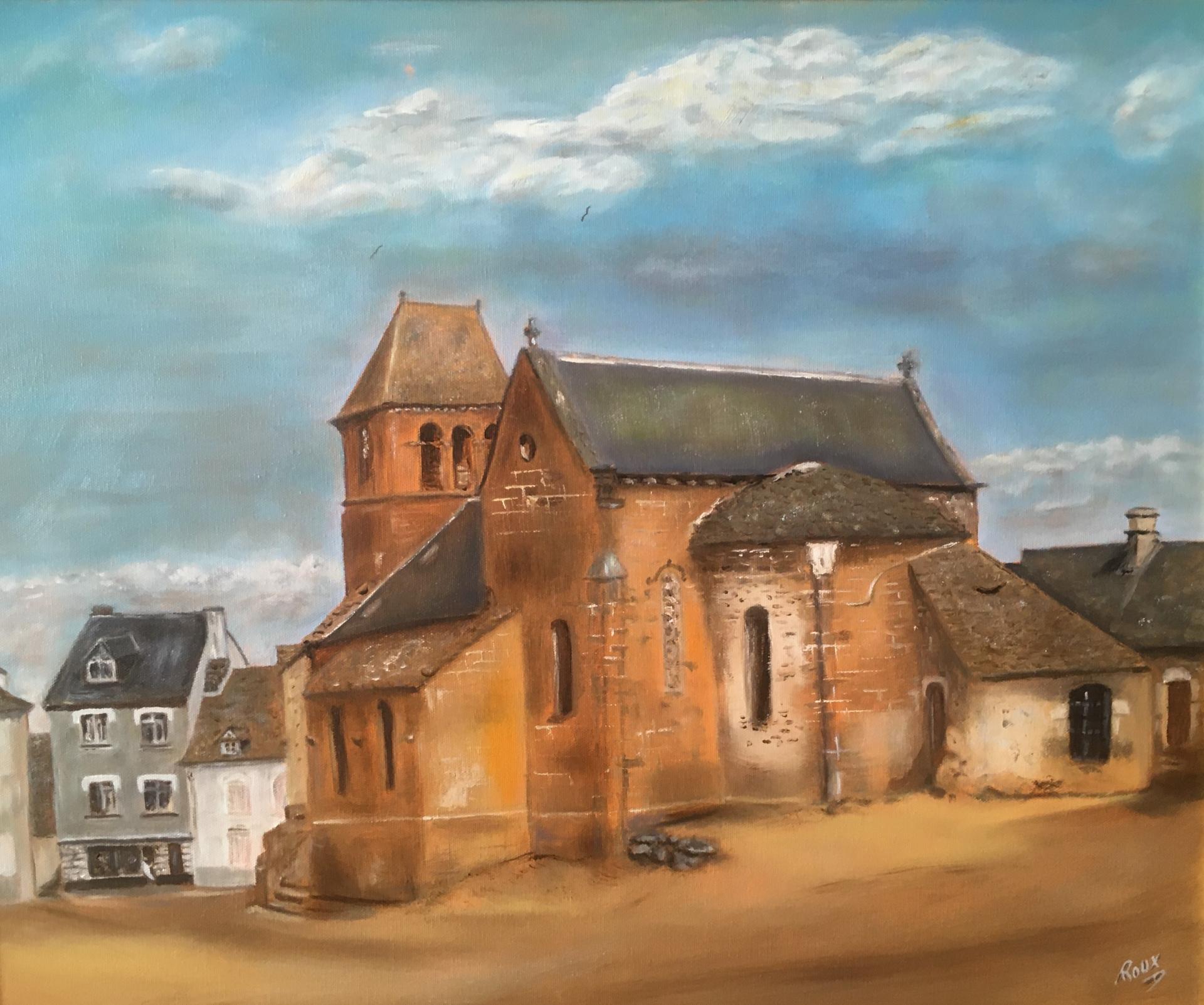 EGLISE DE TRIZAC (huile sur toile)